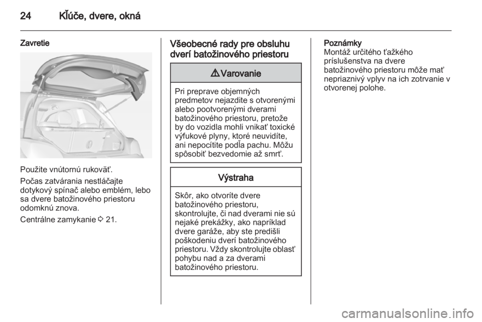 OPEL ADAM 2013.5  Používateľská príručka (in Slovak) 