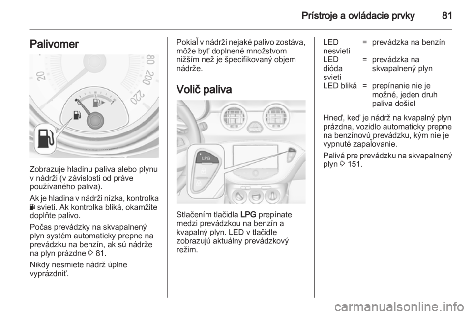 OPEL ADAM 2013.5  Používateľská príručka (in Slovak) 