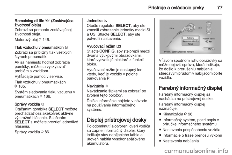 OPEL AMPERA 2012.5  Používateľská príručka (in Slovak) 