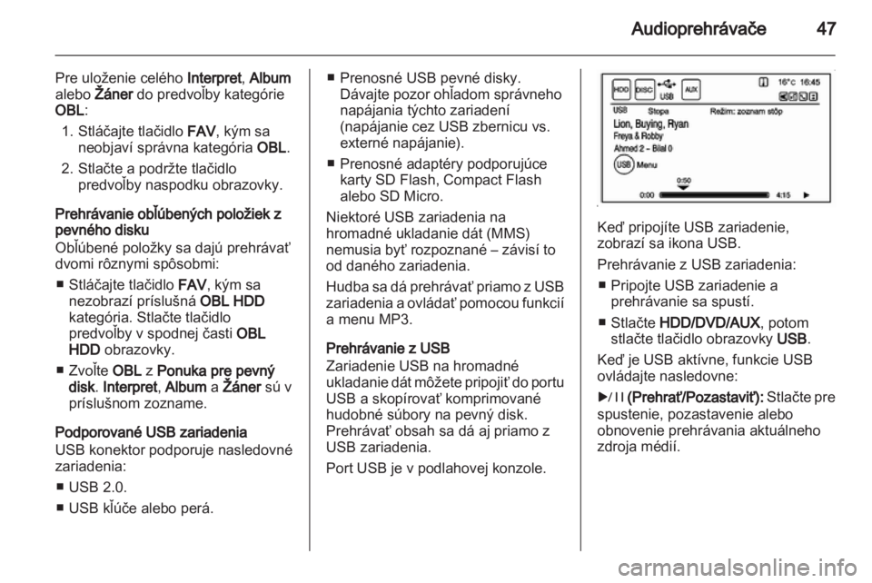 OPEL AMPERA 2013  Návod na obsluhu informačného systému (in Slovak) 