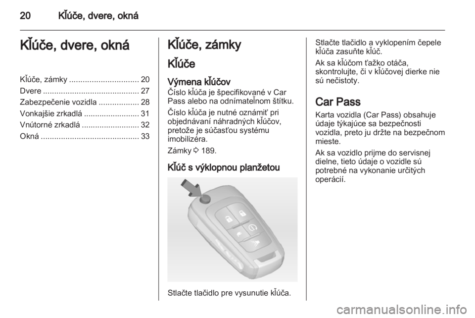 OPEL AMPERA 2013  Používateľská príručka (in Slovak) 