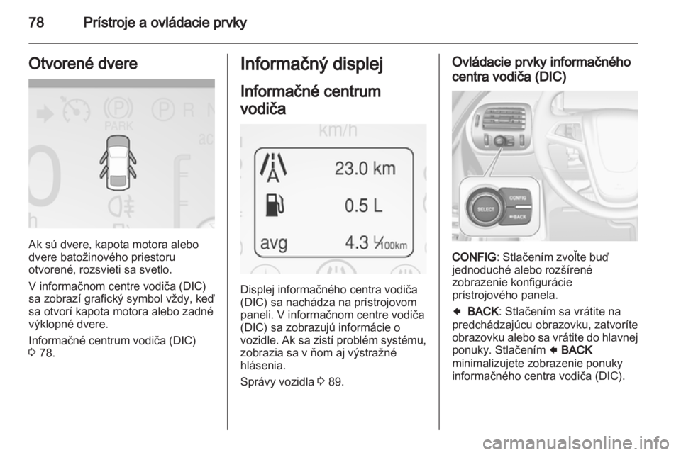OPEL AMPERA 2013  Používateľská príručka (in Slovak) 