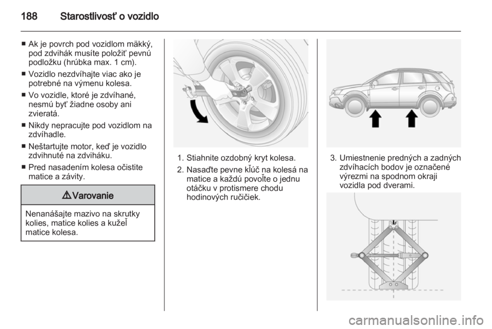 OPEL ANTARA 2011  Používateľská príručka (in Slovak) 