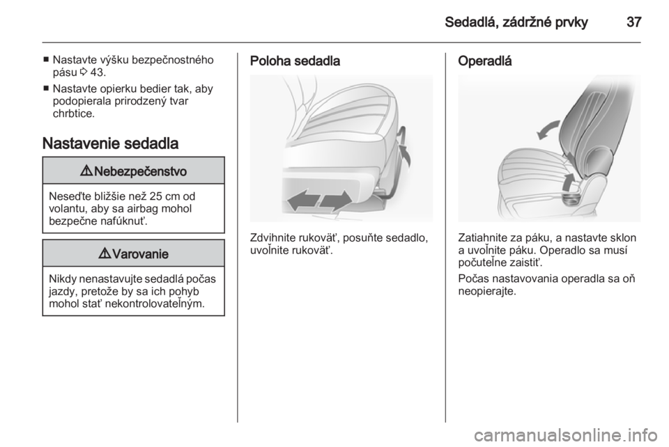 OPEL ANTARA 2012.5  Používateľská príručka (in Slovak) 