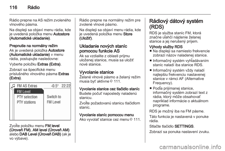 OPEL ANTARA 2013  Návod na obsluhu informačného systému (in Slovak) 