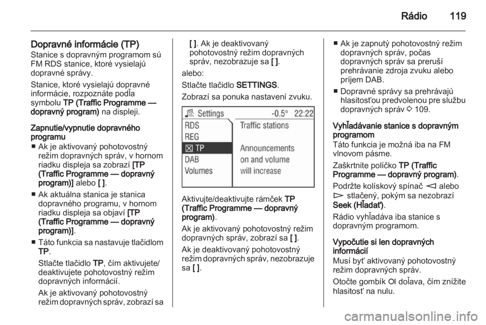 OPEL ANTARA 2013  Návod na obsluhu informačného systému (in Slovak) 