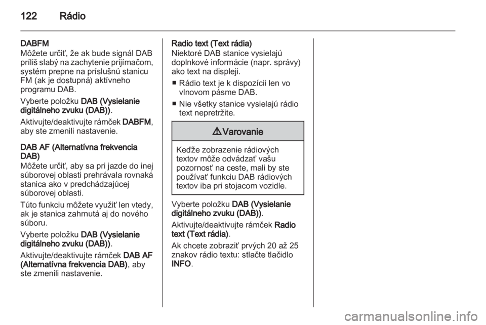 OPEL ANTARA 2013  Návod na obsluhu informačného systému (in Slovak) 
