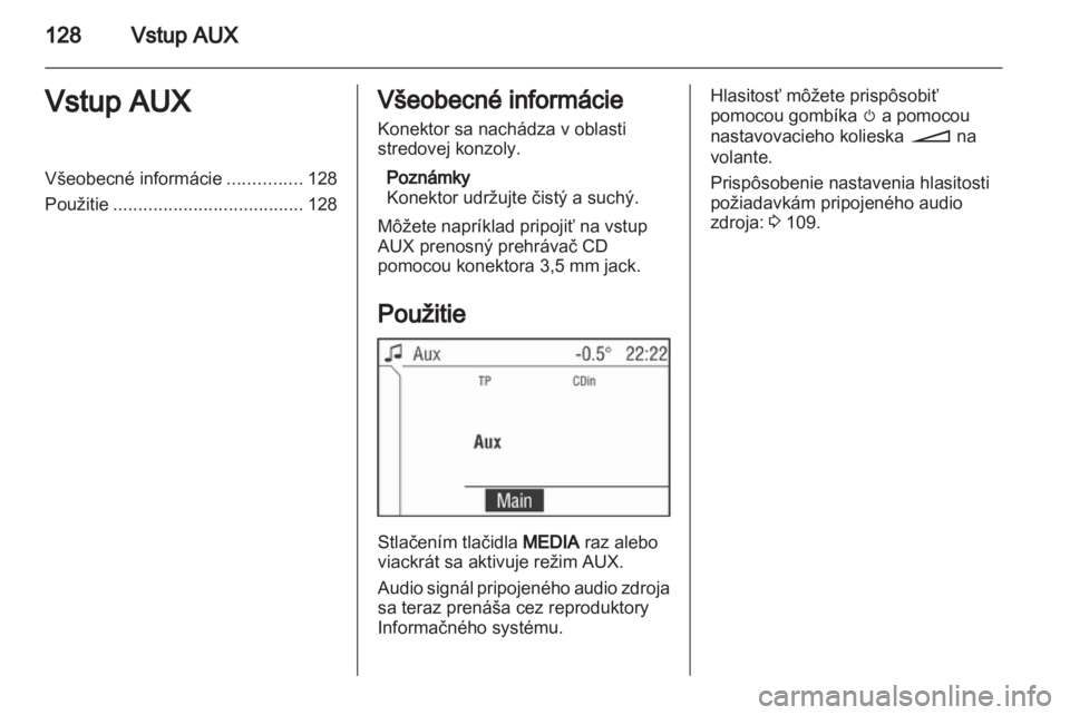 OPEL ANTARA 2013  Návod na obsluhu informačného systému (in Slovak) 