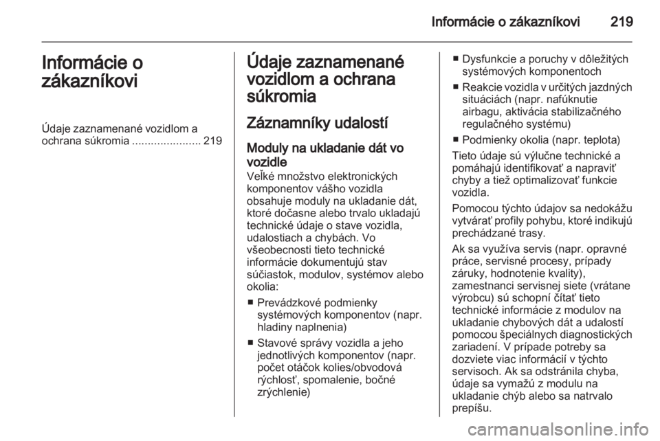 OPEL ANTARA 2013.5  Používateľská príručka (in Slovak) 
