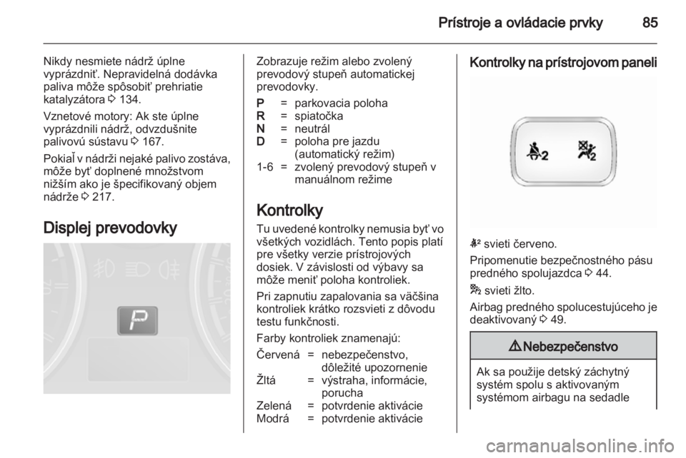 OPEL ANTARA 2013.5  Používateľská príručka (in Slovak) 