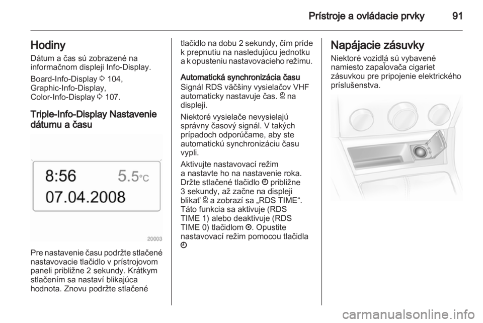 OPEL ASTRA H 2011  Používateľská príručka (in Slovak) 