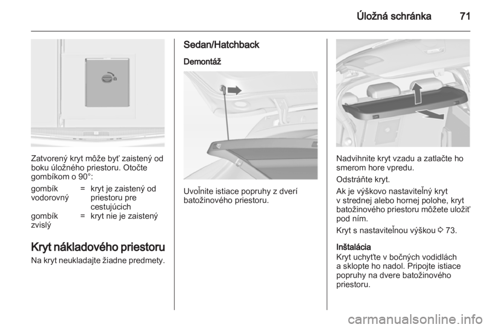 OPEL ASTRA J 2011  Používateľská príručka (in Slovak) 