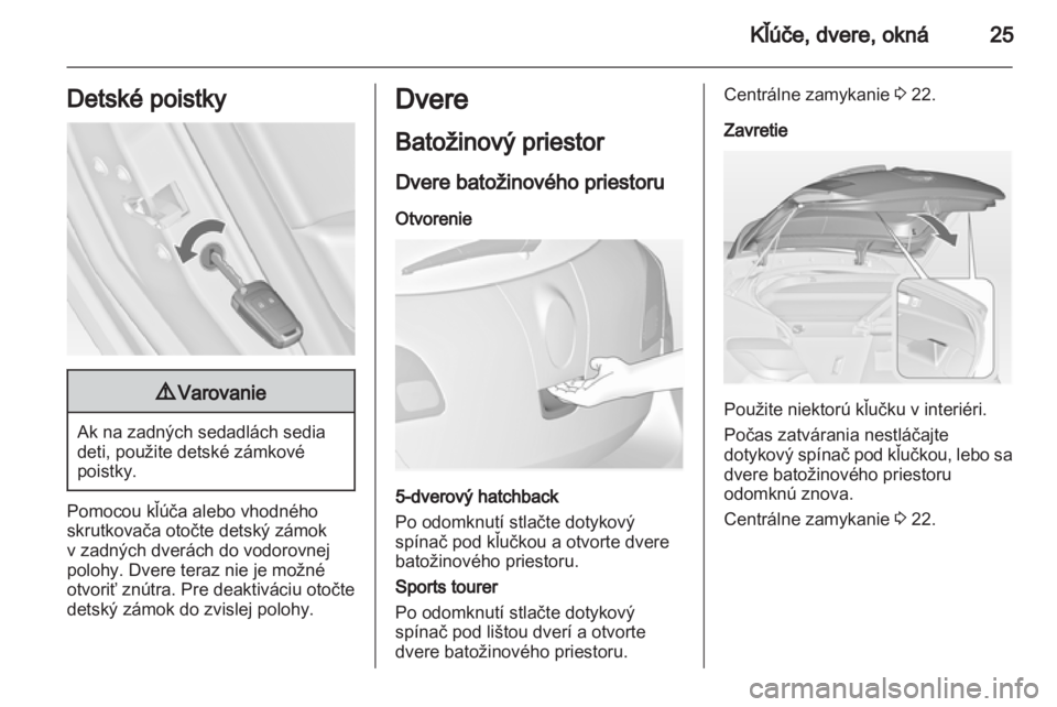 OPEL ASTRA J 2011.5  Používateľská príručka (in Slovak) 