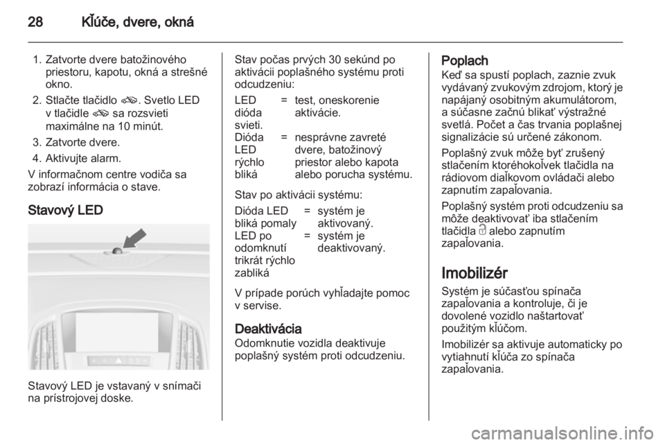 OPEL ASTRA J 2011.5  Používateľská príručka (in Slovak) 