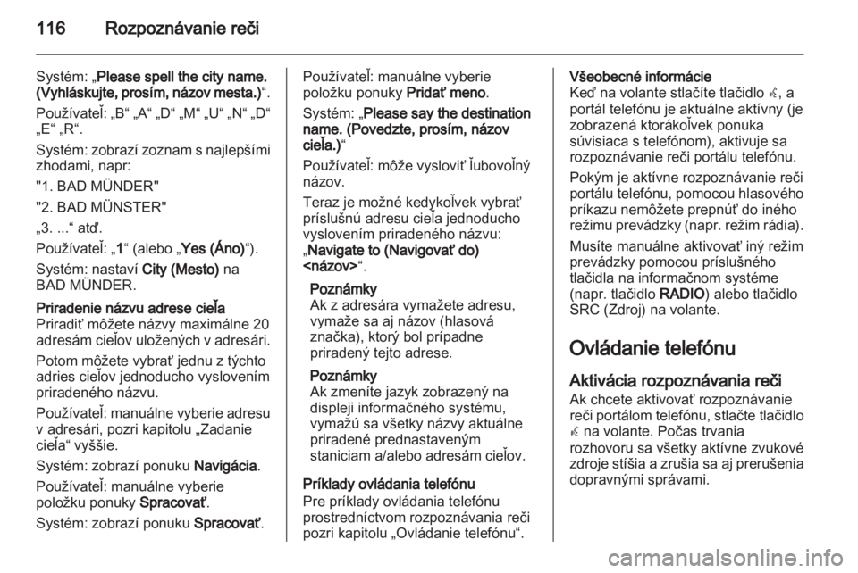 OPEL ASTRA J 2012  Návod na obsluhu informačného systému (in Slovak) 