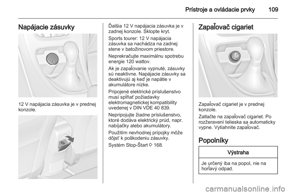 OPEL ASTRA J 2013.5  Používateľská príručka (in Slovak) 