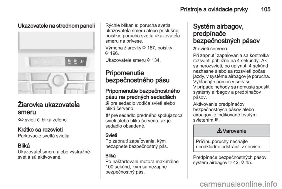 OPEL ASTRA J HB5 & ST 2012  Používateľská príručka (in Slovak) 