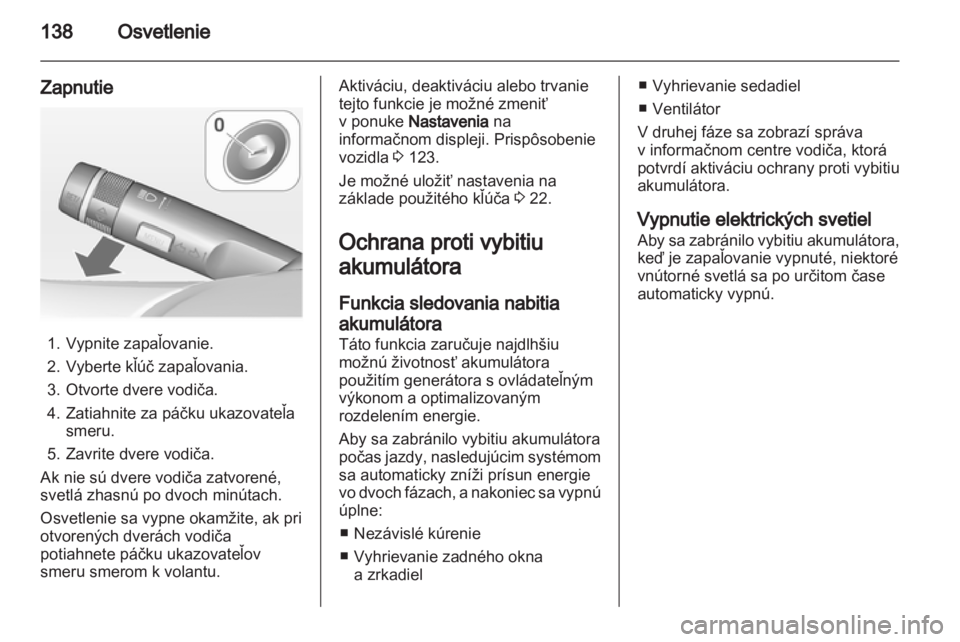 OPEL ASTRA J HB5 & ST 2012  Používateľská príručka (in Slovak) 