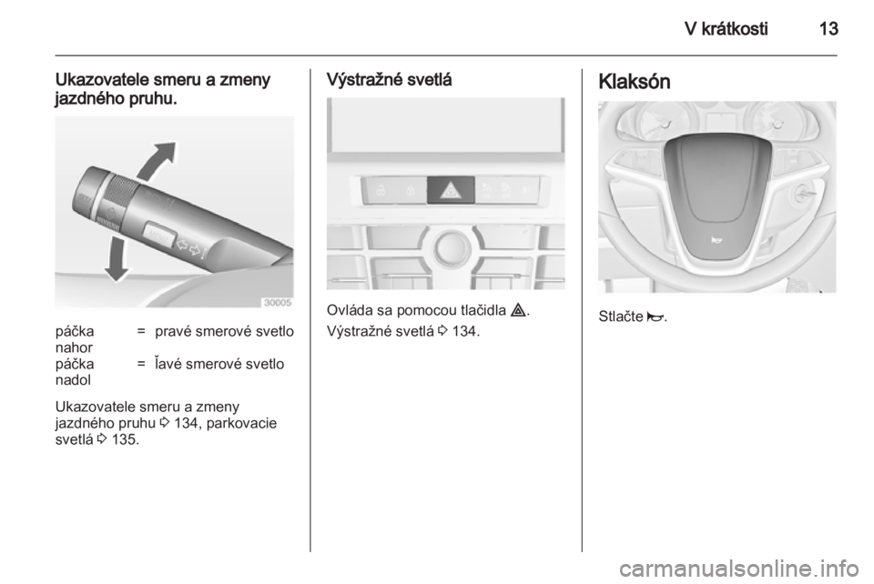 OPEL ASTRA J HB5 & ST 2012  Používateľská príručka (in Slovak) 