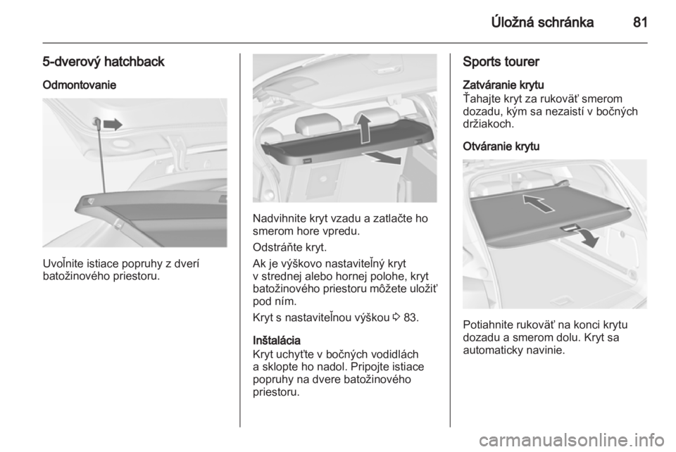 OPEL ASTRA J HB5 & ST 2012  Používateľská príručka (in Slovak) 