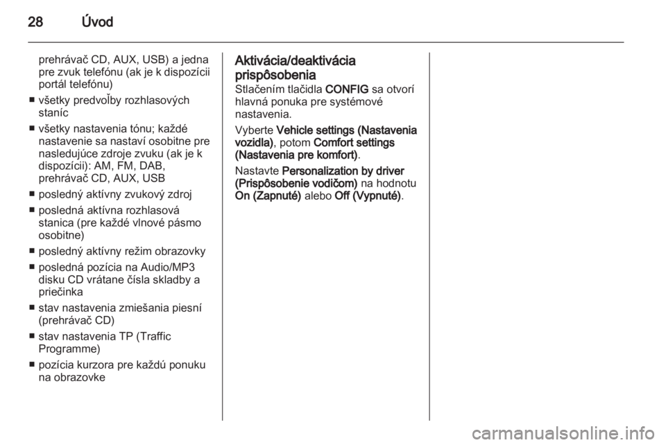 OPEL CASCADA 2013.5  Návod na obsluhu informačného systému (in Slovak) 