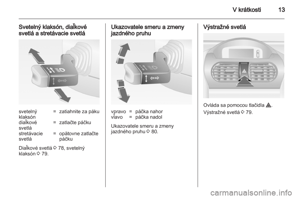 OPEL COMBO 2011  Používateľská príručka (in Slovak) 