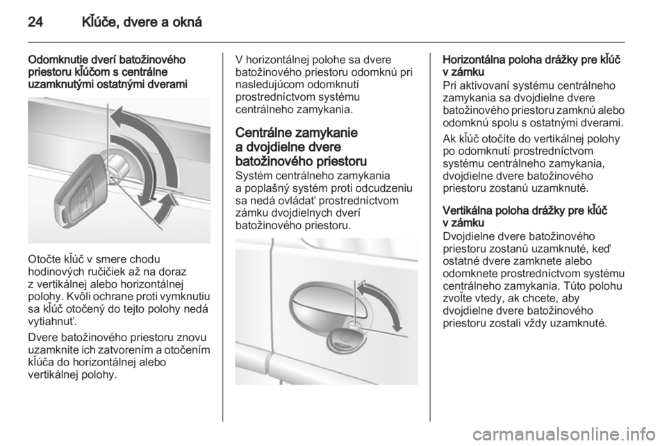 OPEL COMBO 2011  Používateľská príručka (in Slovak) 