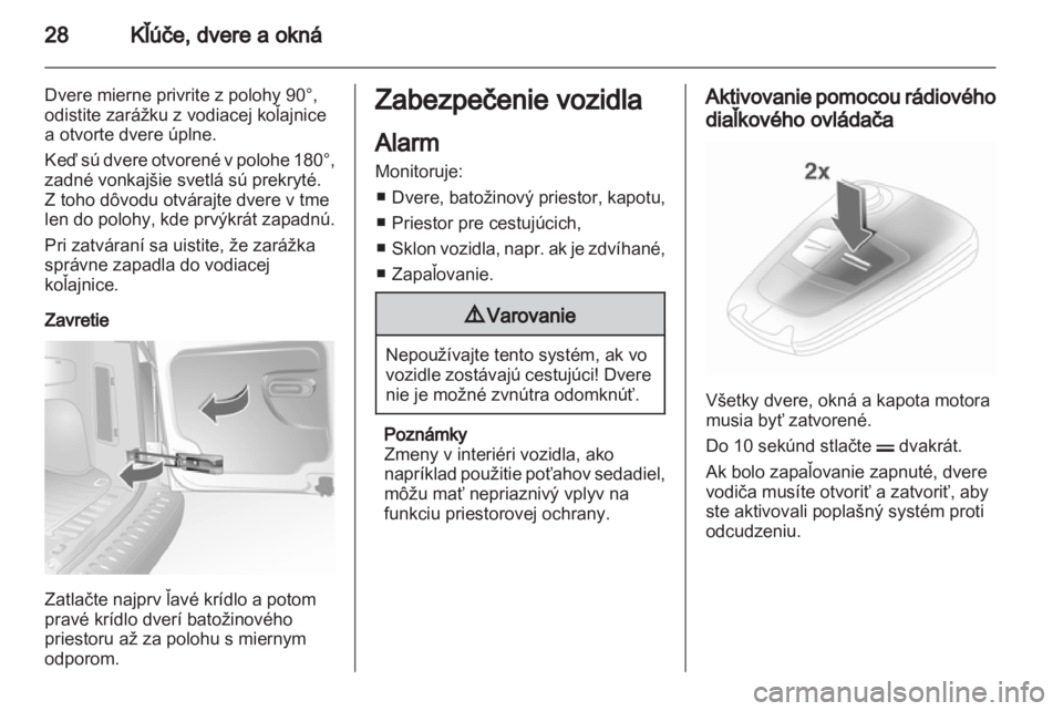 OPEL COMBO 2011  Používateľská príručka (in Slovak) 