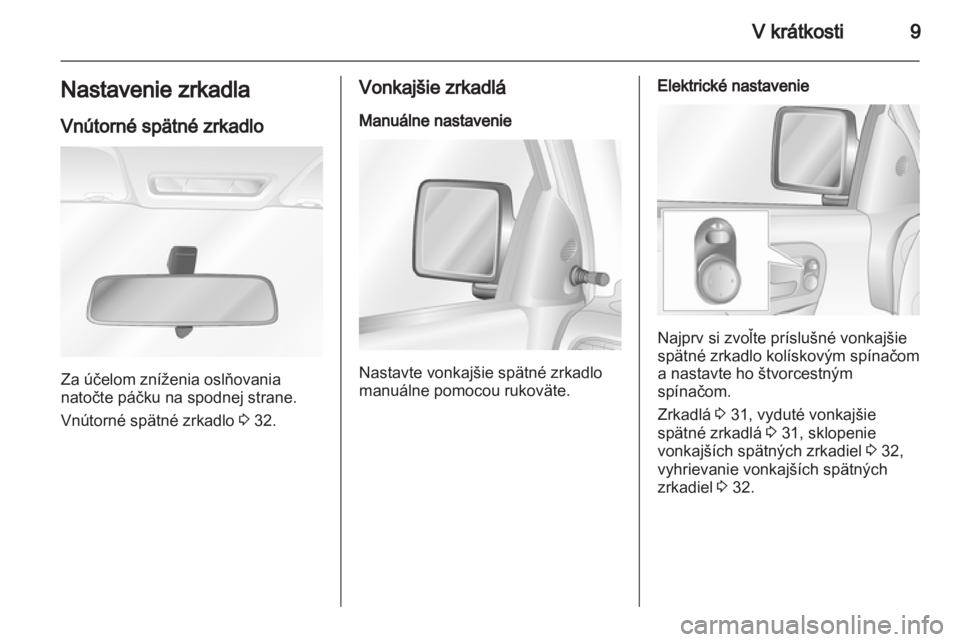 OPEL COMBO 2011.5  Používateľská príručka (in Slovak) 