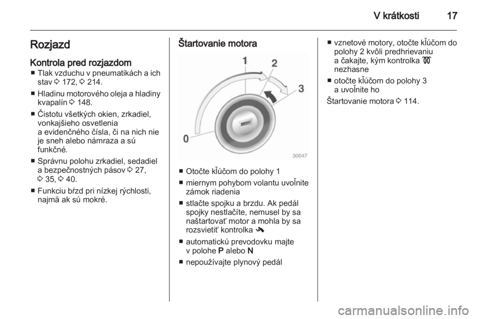 OPEL CORSA 2012.5  Používateľská príručka (in Slovak) 