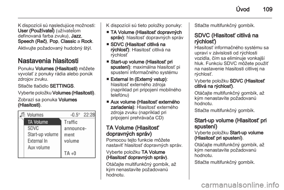 OPEL CORSA 2013  Návod na obsluhu informačného systému (in Slovak) 