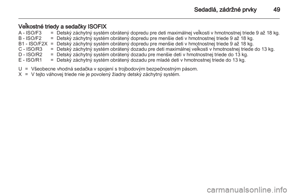 OPEL CORSA 2013  Používateľská príručka (in Slovak) 