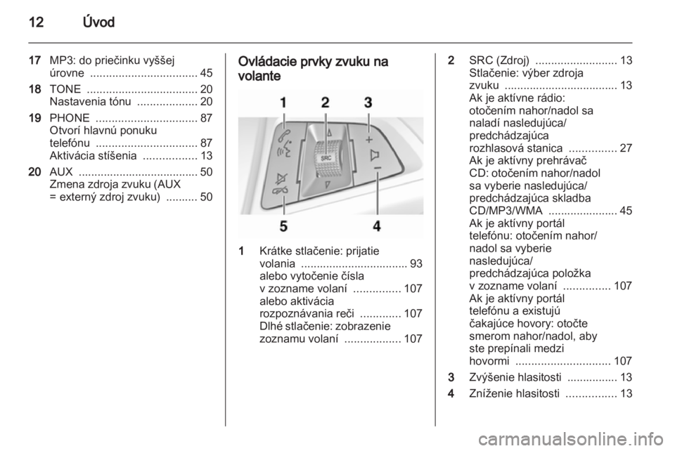 OPEL MERIVA 2011.25  Návod na obsluhu informačného systému (in Slovak) 