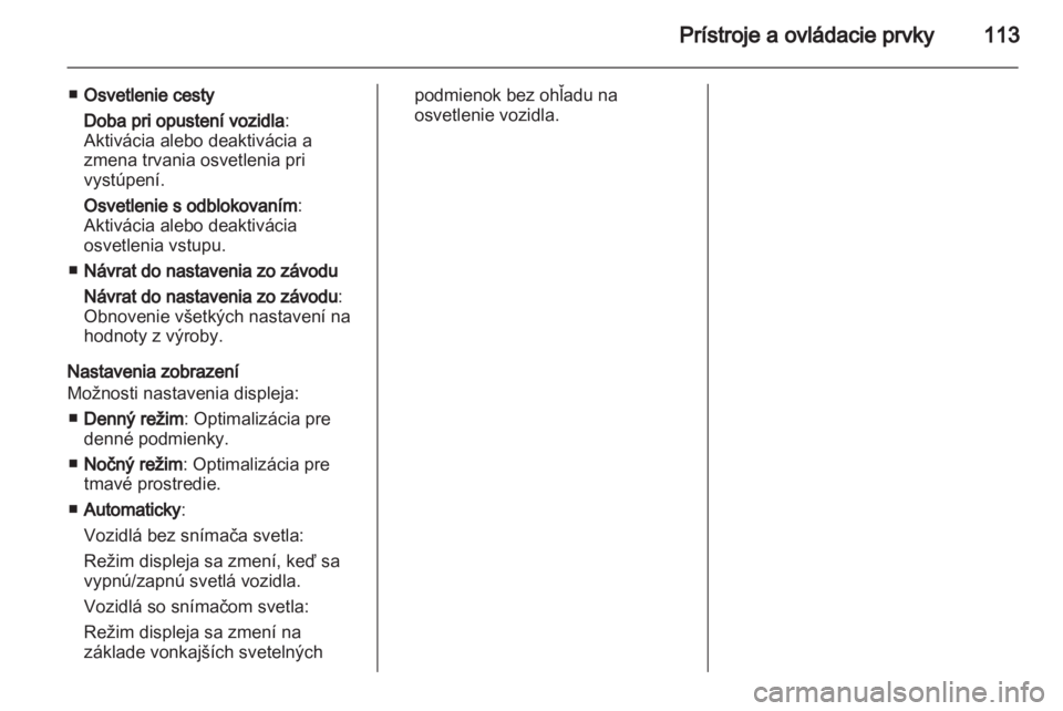 OPEL MERIVA 2013  Používateľská príručka (in Slovak) 