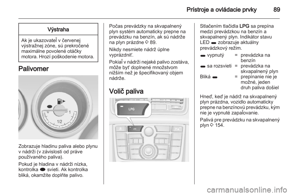 OPEL MERIVA 2013.5  Používateľská príručka (in Slovak) 