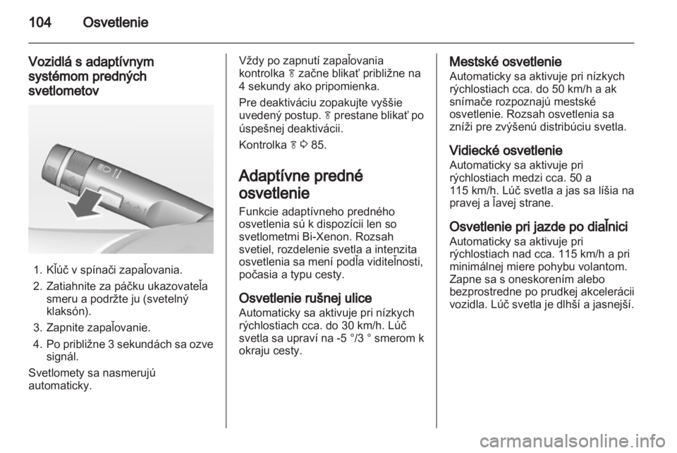 OPEL MOKKA 2013  Používateľská príručka (in Slovak) 