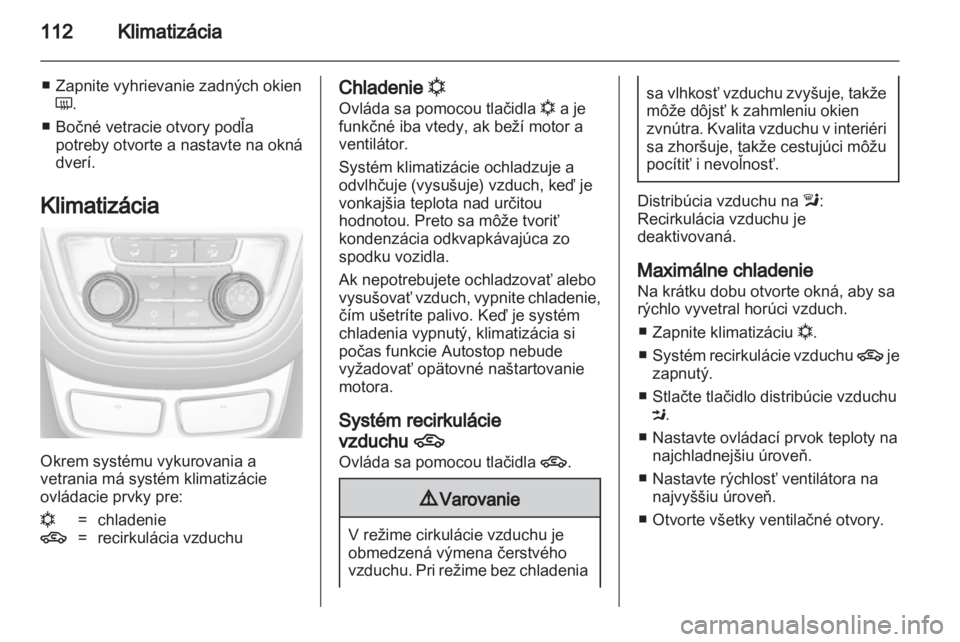 OPEL MOKKA 2013  Používateľská príručka (in Slovak) 