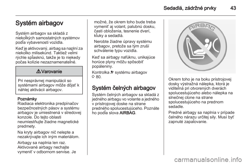 OPEL MOKKA 2013  Používateľská príručka (in Slovak) 