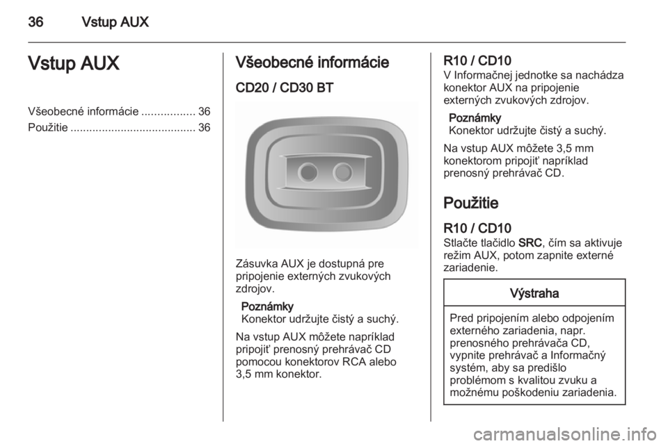OPEL MOVANO_B 2012  Návod na obsluhu informačného systému (in Slovak) 