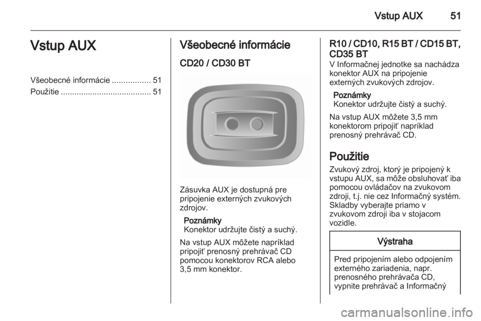 OPEL MOVANO_B 2012.5  Návod na obsluhu informačného systému (in Slovak) 