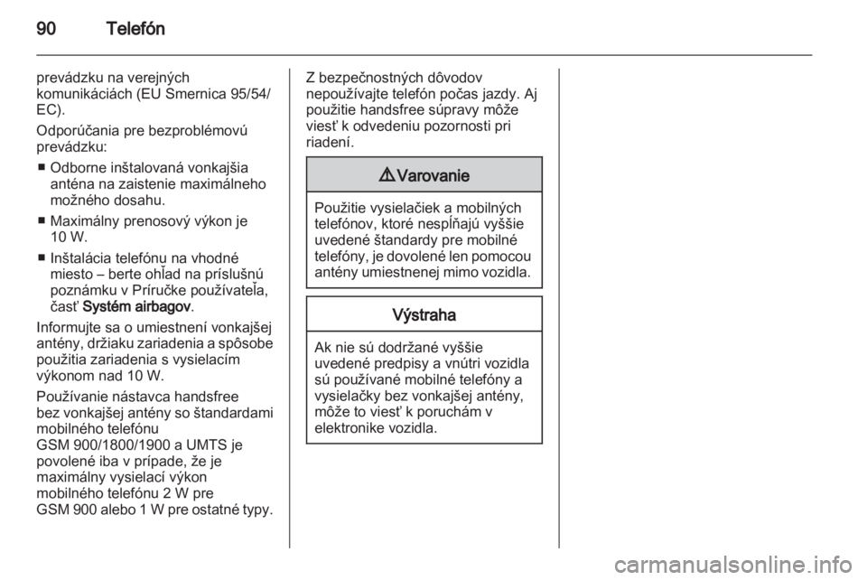 OPEL MOVANO_B 2013.5  Návod na obsluhu informačného systému (in Slovak) 
