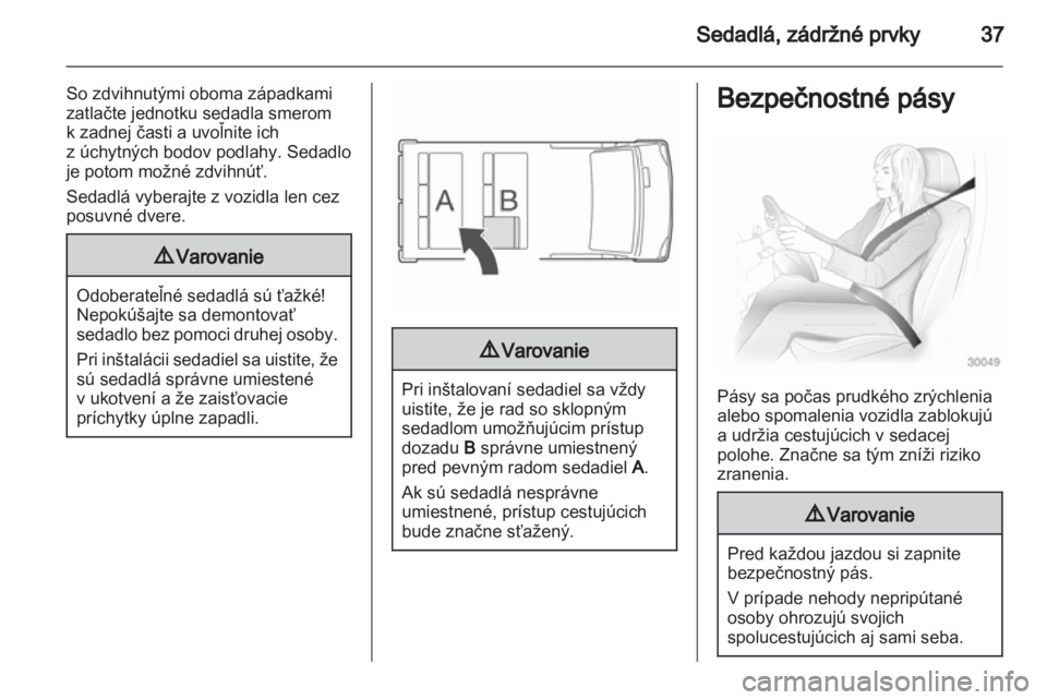 OPEL VIVARO 2011  Používateľská príručka (in Slovak) 