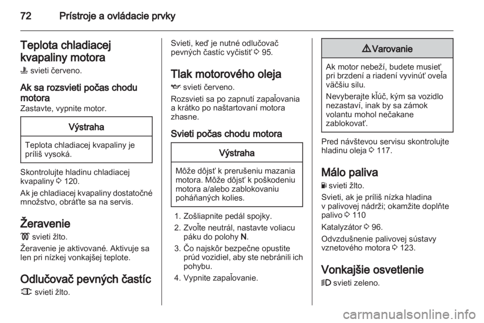 OPEL VIVARO 2012  Používateľská príručka (in Slovak) 