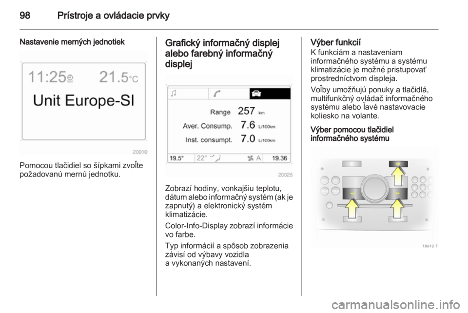 OPEL ZAFIRA 2010.5  Používateľská príručka (in Slovak) 