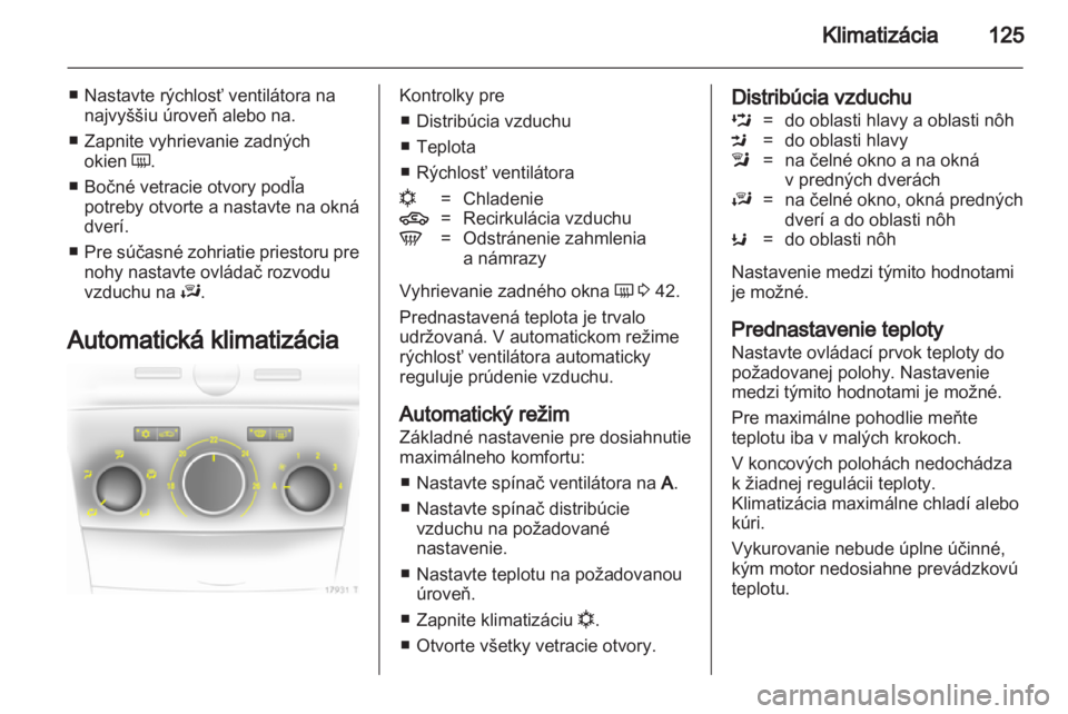 OPEL ZAFIRA 2011  Používateľská príručka (in Slovak) 
