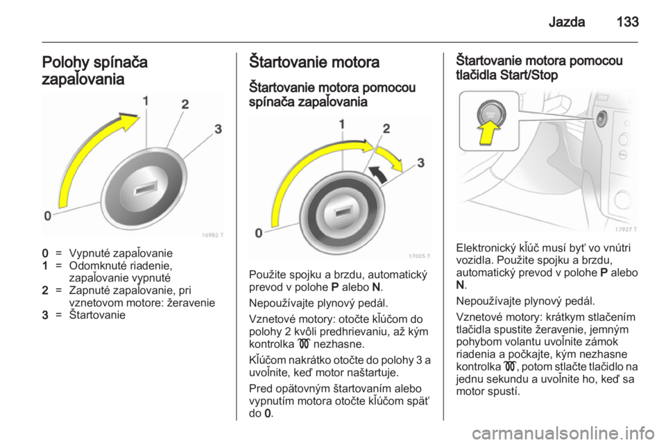 OPEL ZAFIRA 2011  Používateľská príručka (in Slovak) 