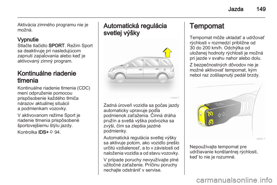 OPEL ZAFIRA 2011  Používateľská príručka (in Slovak) 