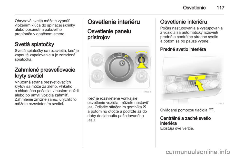 OPEL ZAFIRA 2011.5  Používateľská príručka (in Slovak) 