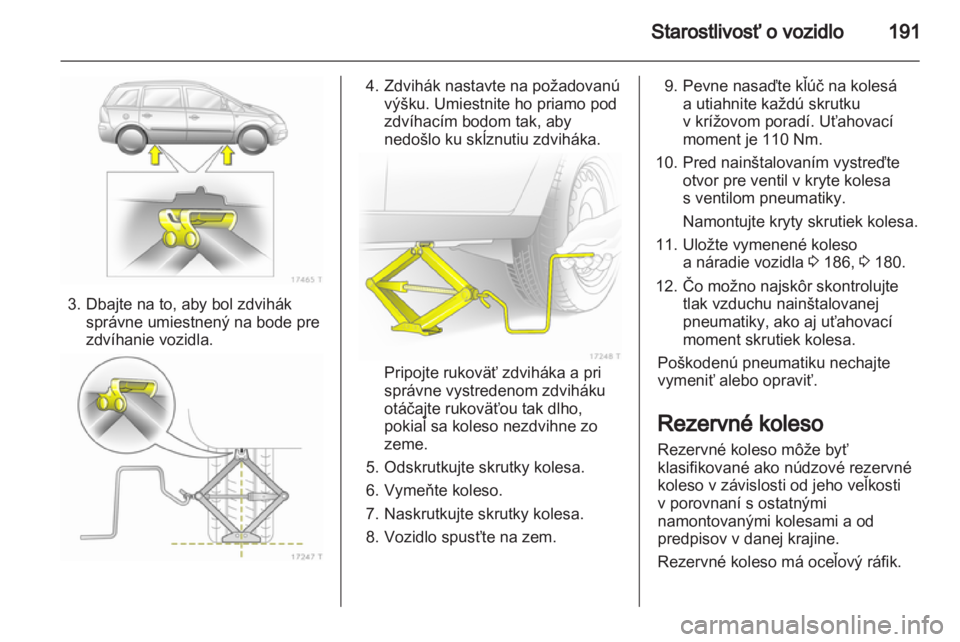 OPEL ZAFIRA 2011.5  Používateľská príručka (in Slovak) 