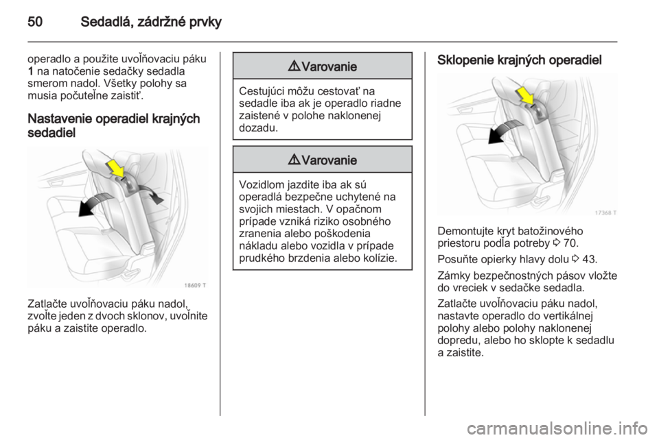 OPEL ZAFIRA 2011.5  Používateľská príručka (in Slovak) 